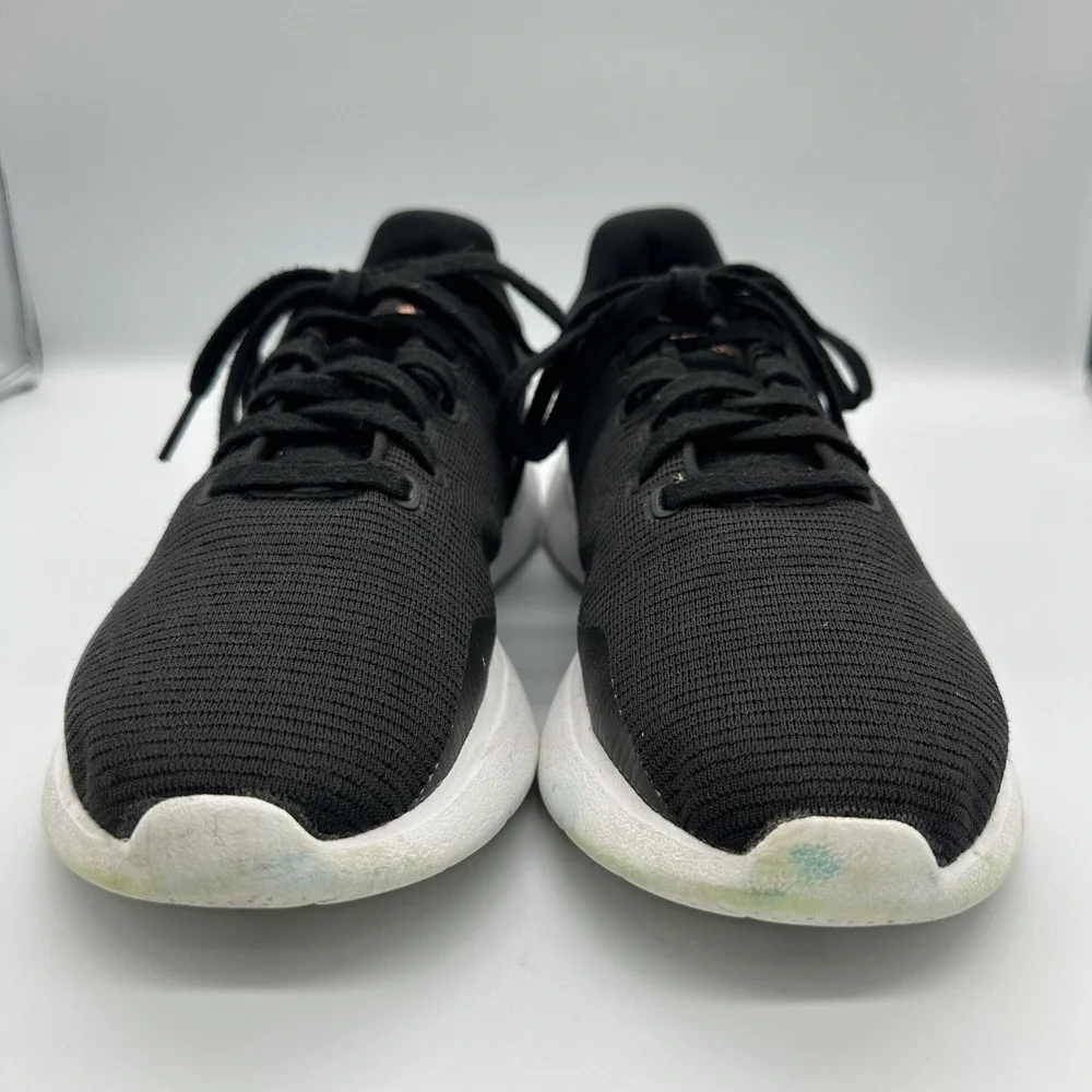 Adidas IY3001 Shoes Womens Size 9 Black Floral Mesh Running Sneakers Athletic - Picture 2 of 10